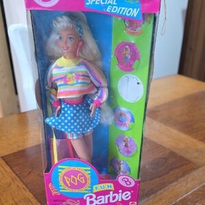 Barbie Fun Special Edition Doll with Rainbow and Blue